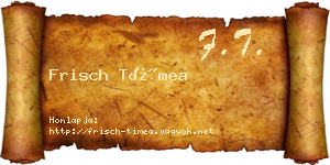 Frisch Tímea névjegykártya